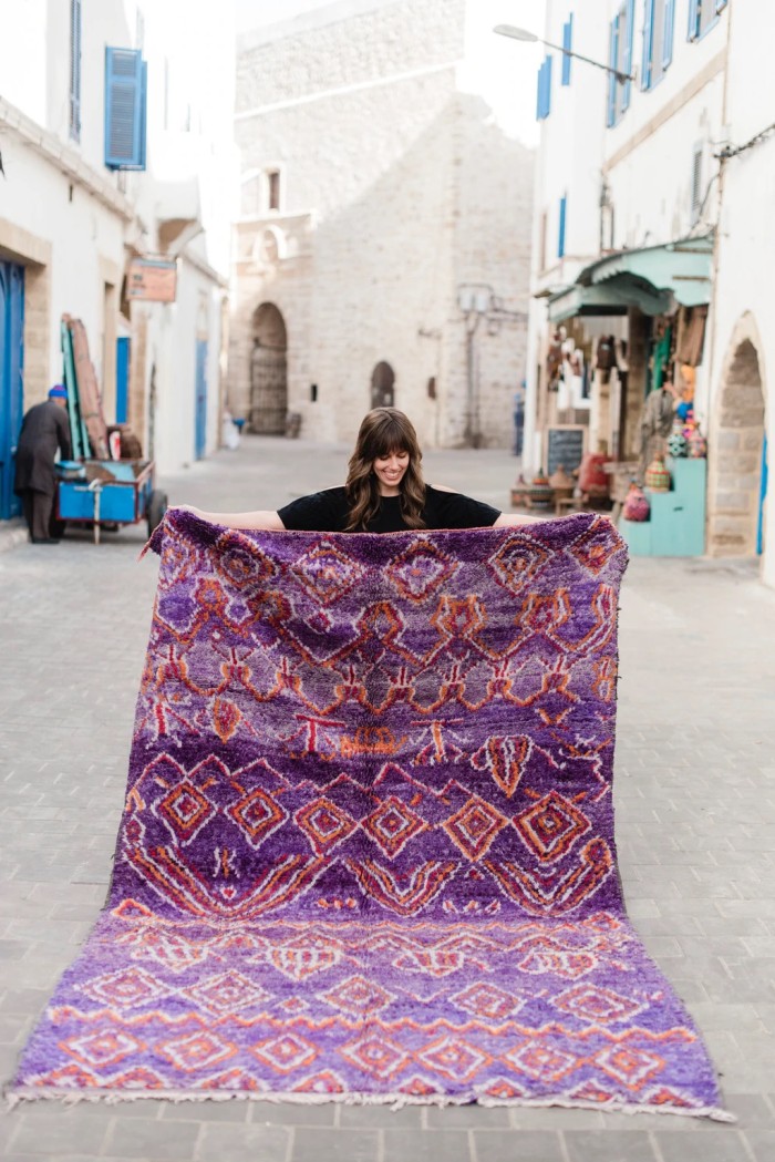 Purple Vintage Moroccan Rug