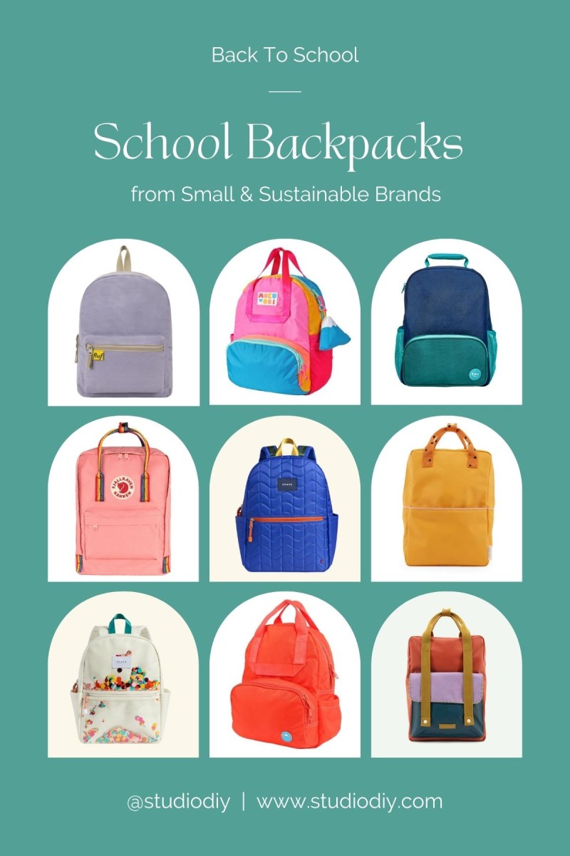 School Backpacks from Small(er) & Sustainable Brands - Studio DIY