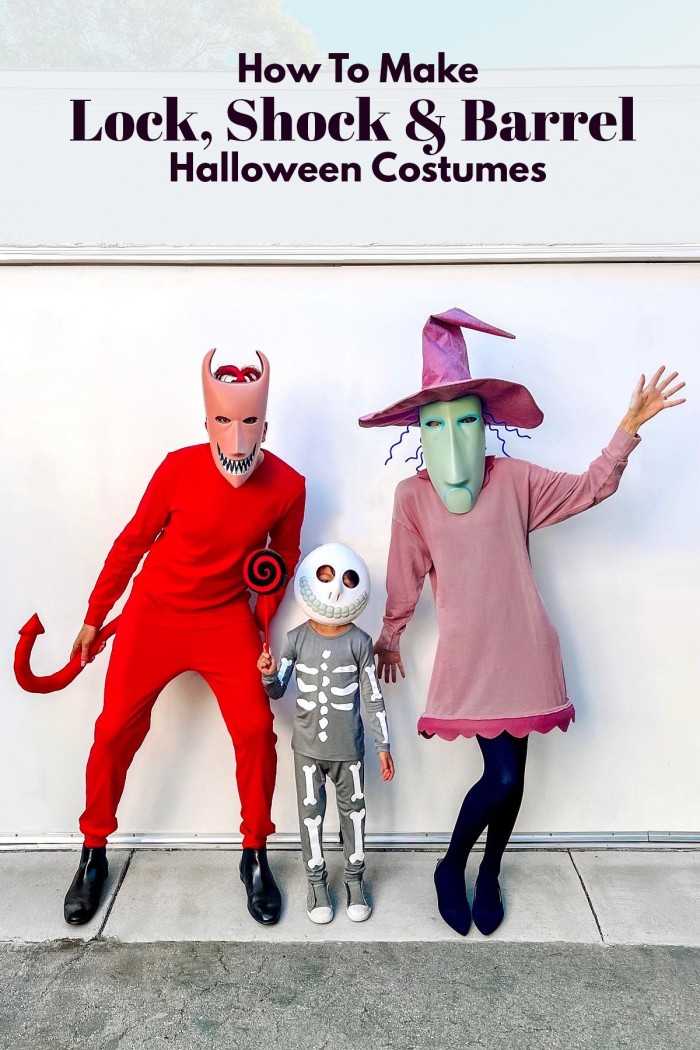 family dressed up as Lock Shock and Barrel