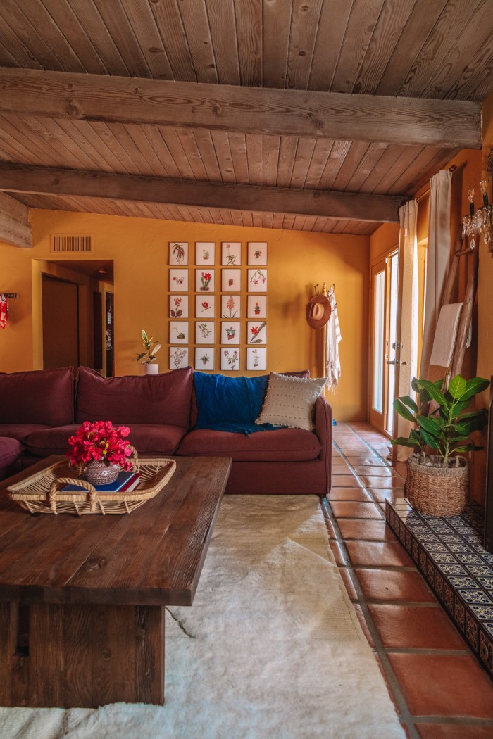 purple and brown living rooms