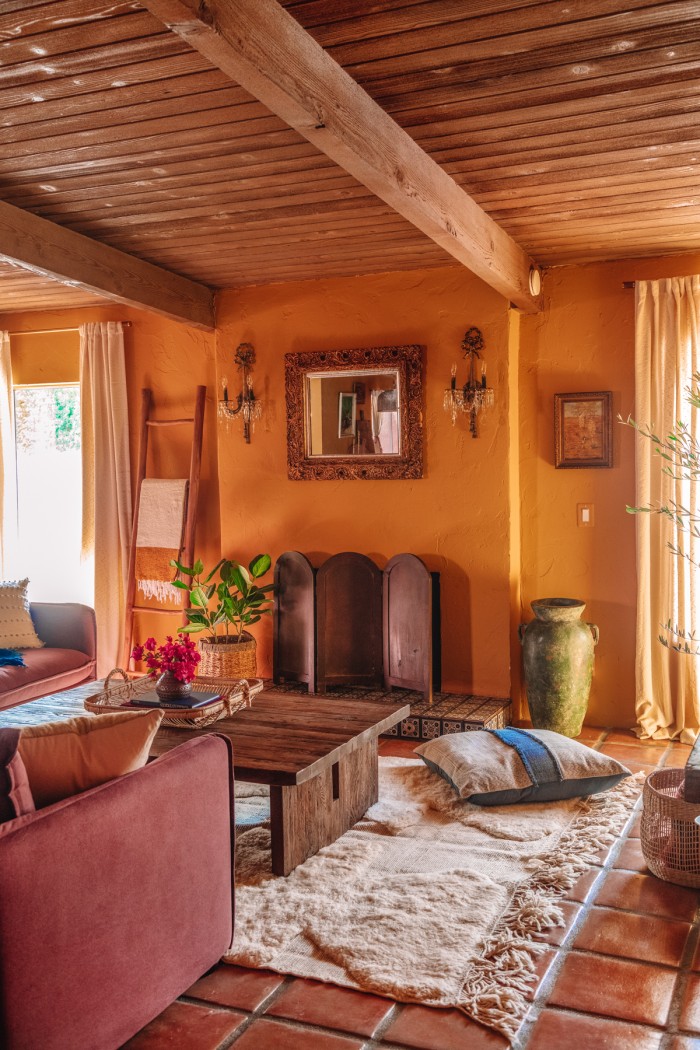 ochre living room