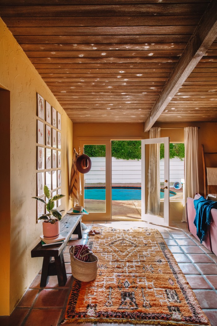 entry way with doors open to outside