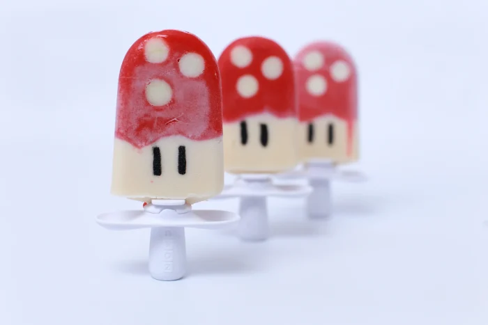 Mario mushroom popsicles