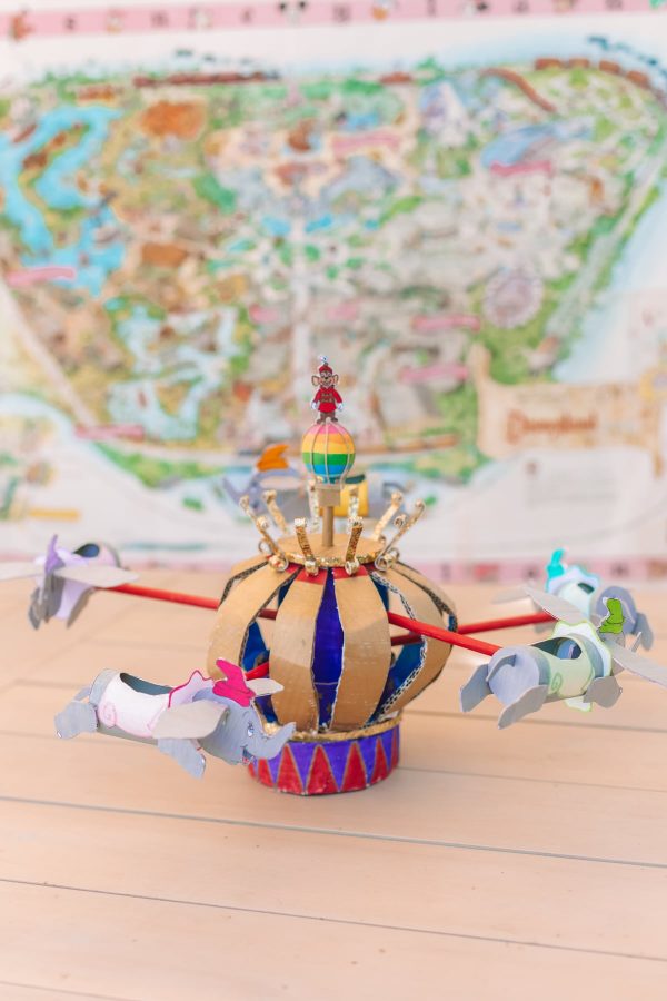 Cardboard Dumbo Ride - Disney Craft Ideas