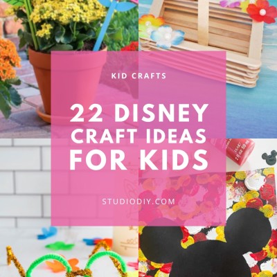 22 Disney Crafts for Kids collage