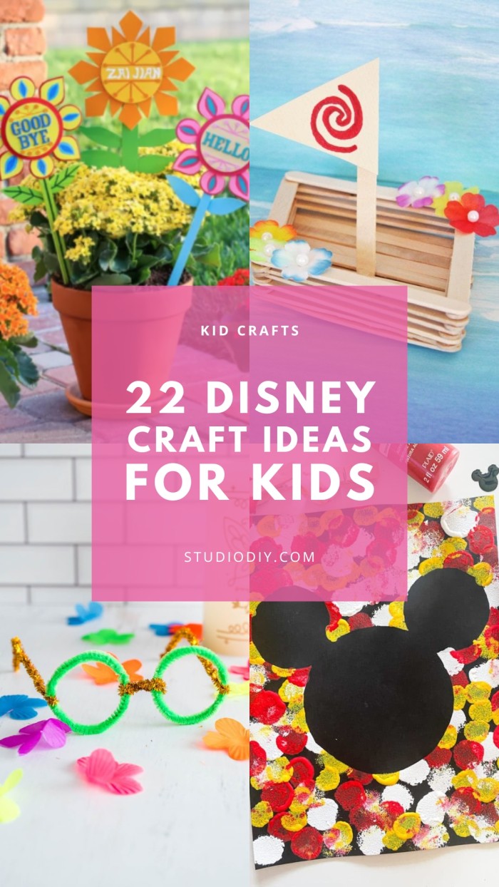 22 Disney Crafts for Kids collage