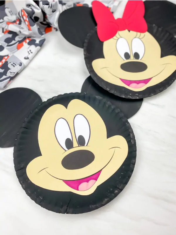 Minnie and Mickey Paper Plate Crafts - Disney Craft Ideas