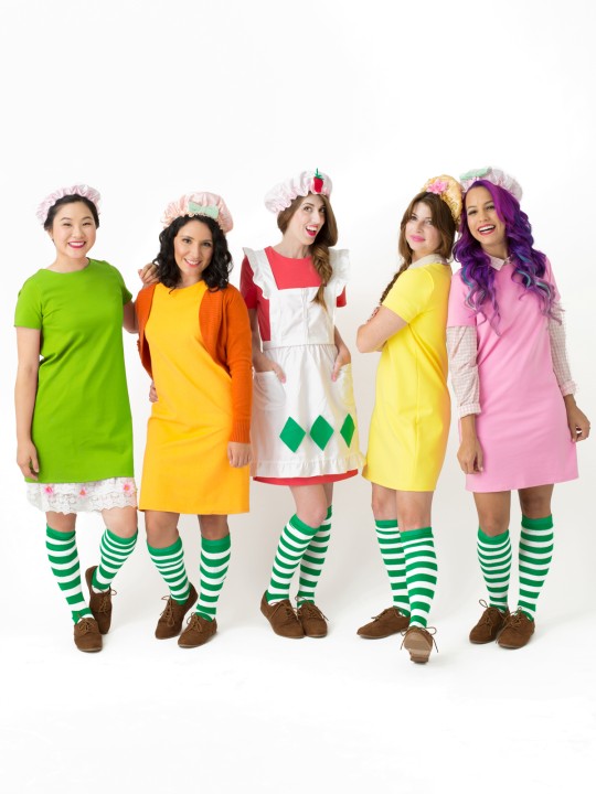 All strawberry shortcake costumes together.