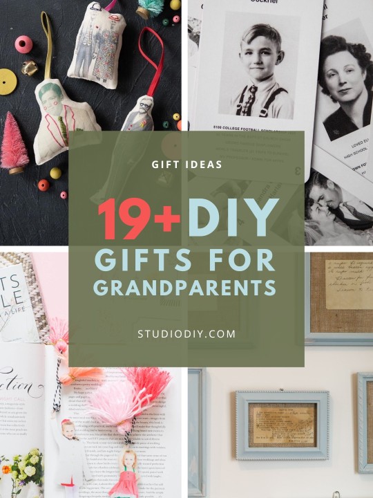 DIY Gifts for Grandparents collage