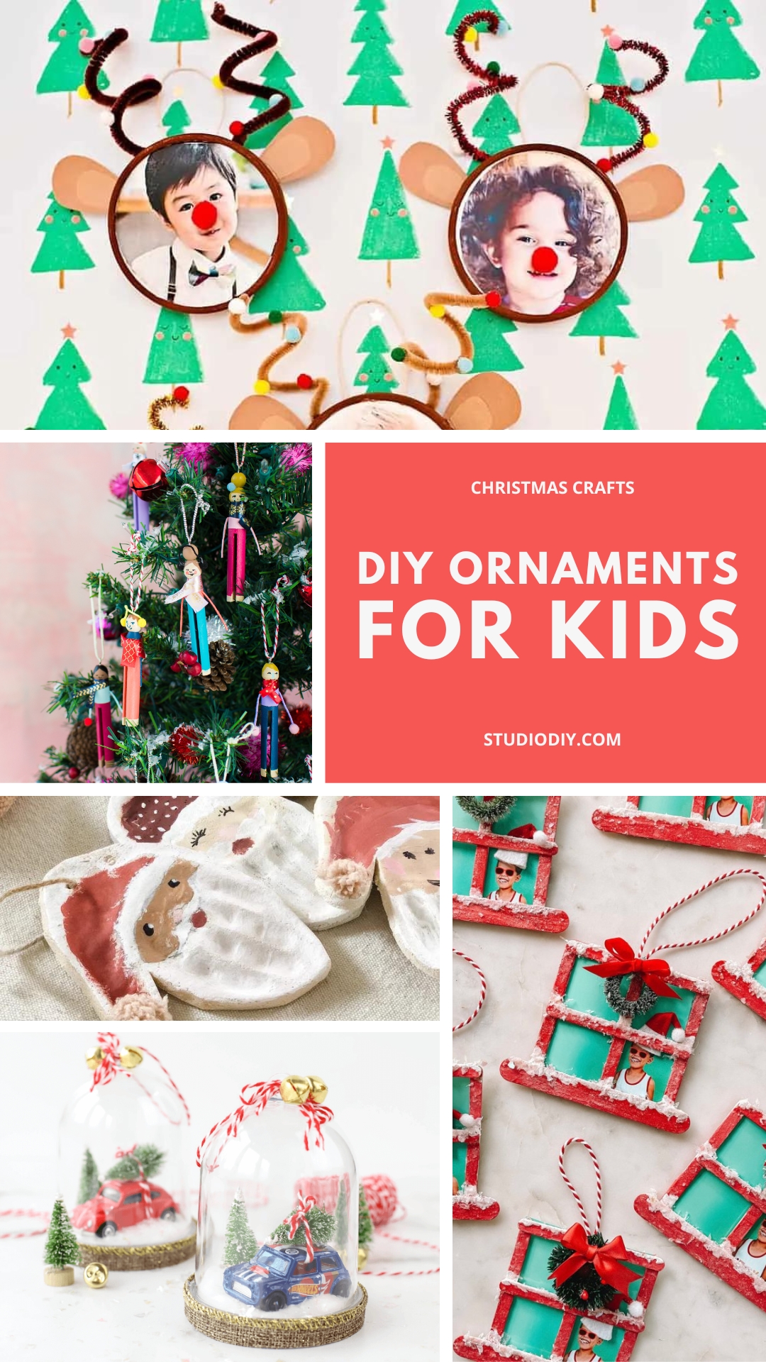 DIY Kids Christmas Ornaments - Studio DIY