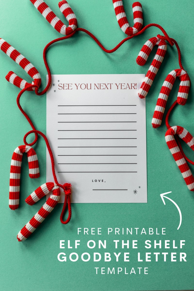 Free Printable Elf Goodbye Letter - Studio DIY