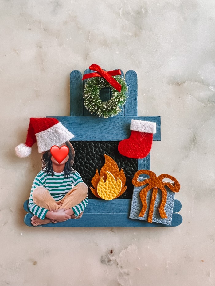 fireplace ornament on marble