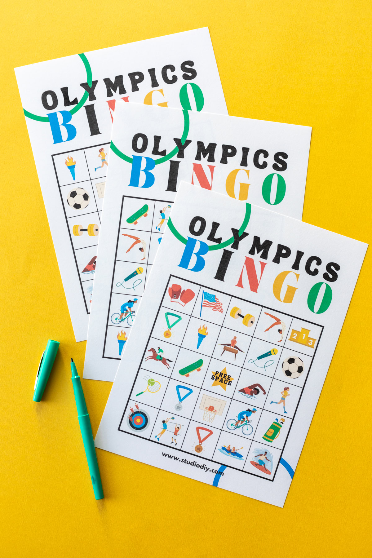 Free Printable Summer Olympics Bingo - Studio DIY