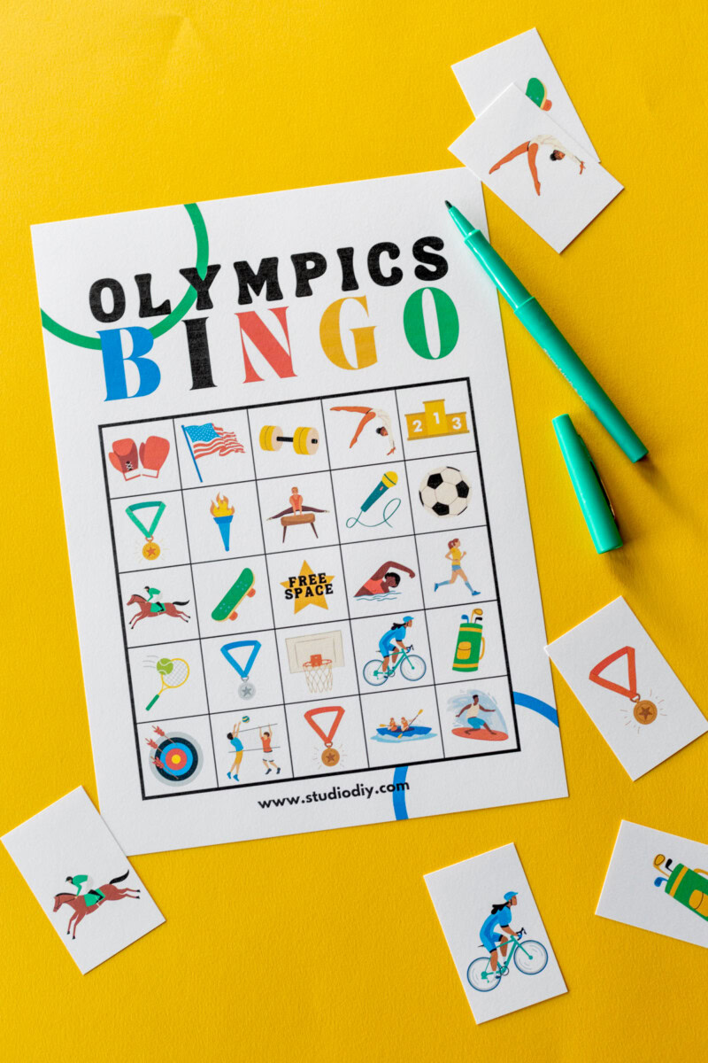 Free Printable Summer Olympics Bingo - Studio DIY