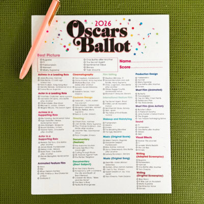2025 Free Printable Oscar Ballot Oscar ballot 2026