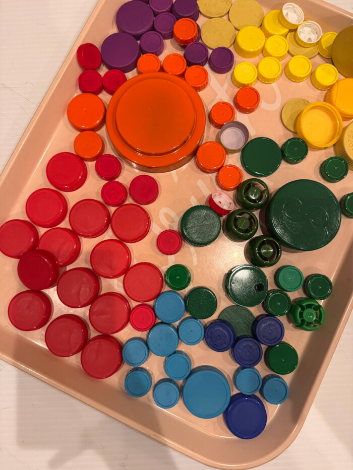 bottle caps in all colors