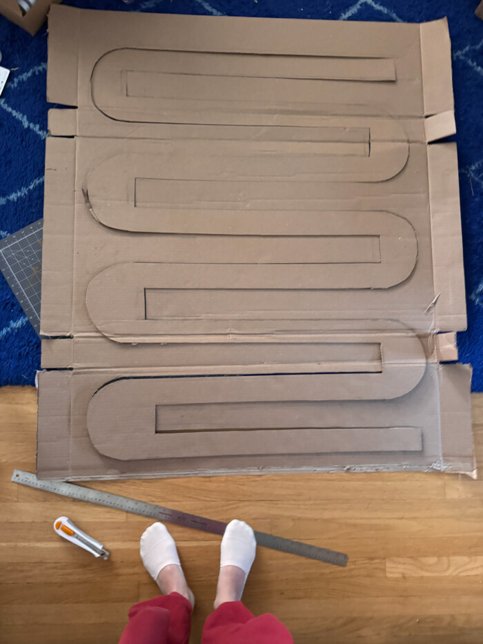 cardboard with cut out