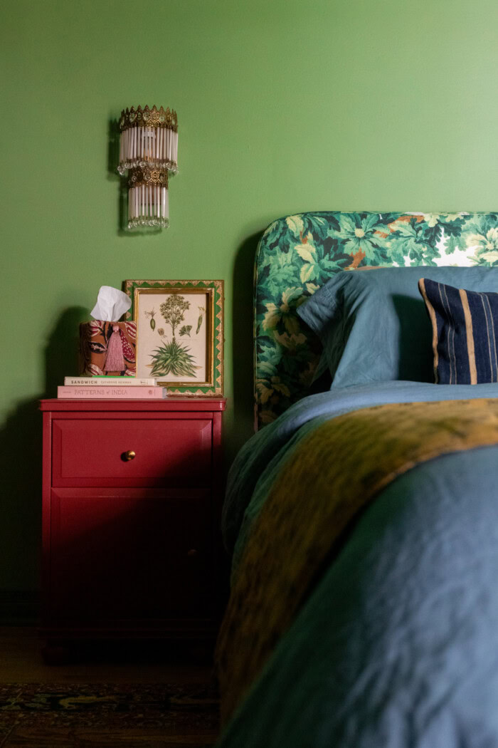 Red nightstands