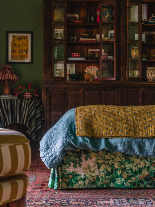 Green Pattern Bedroom