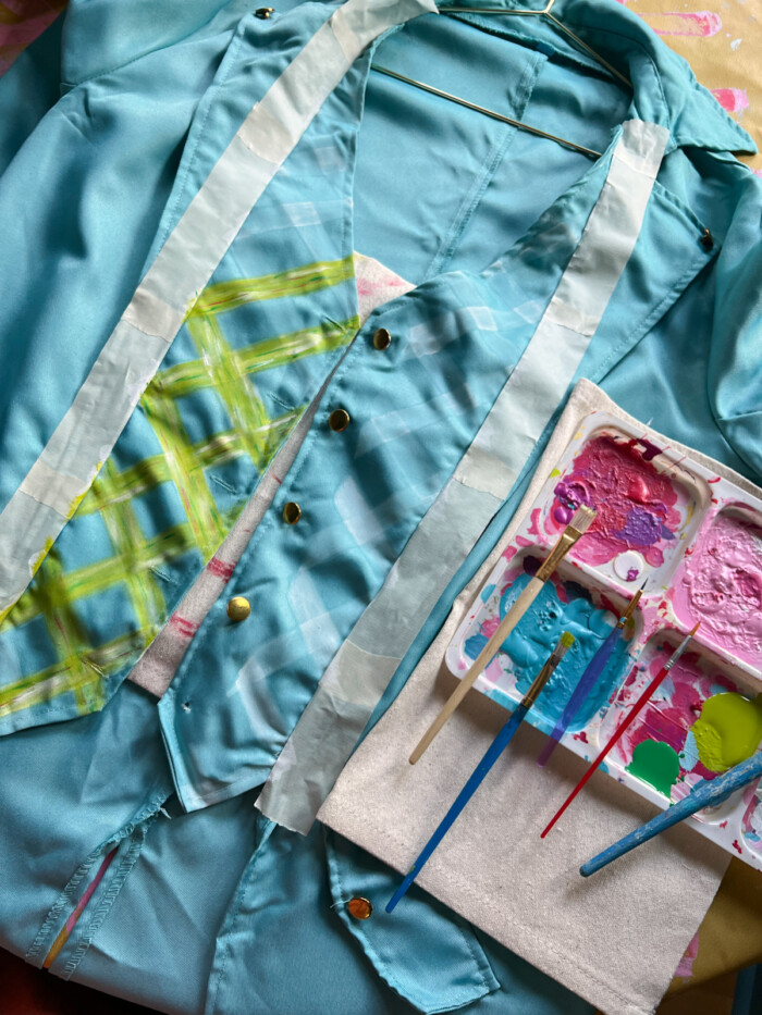 Painted suit vest